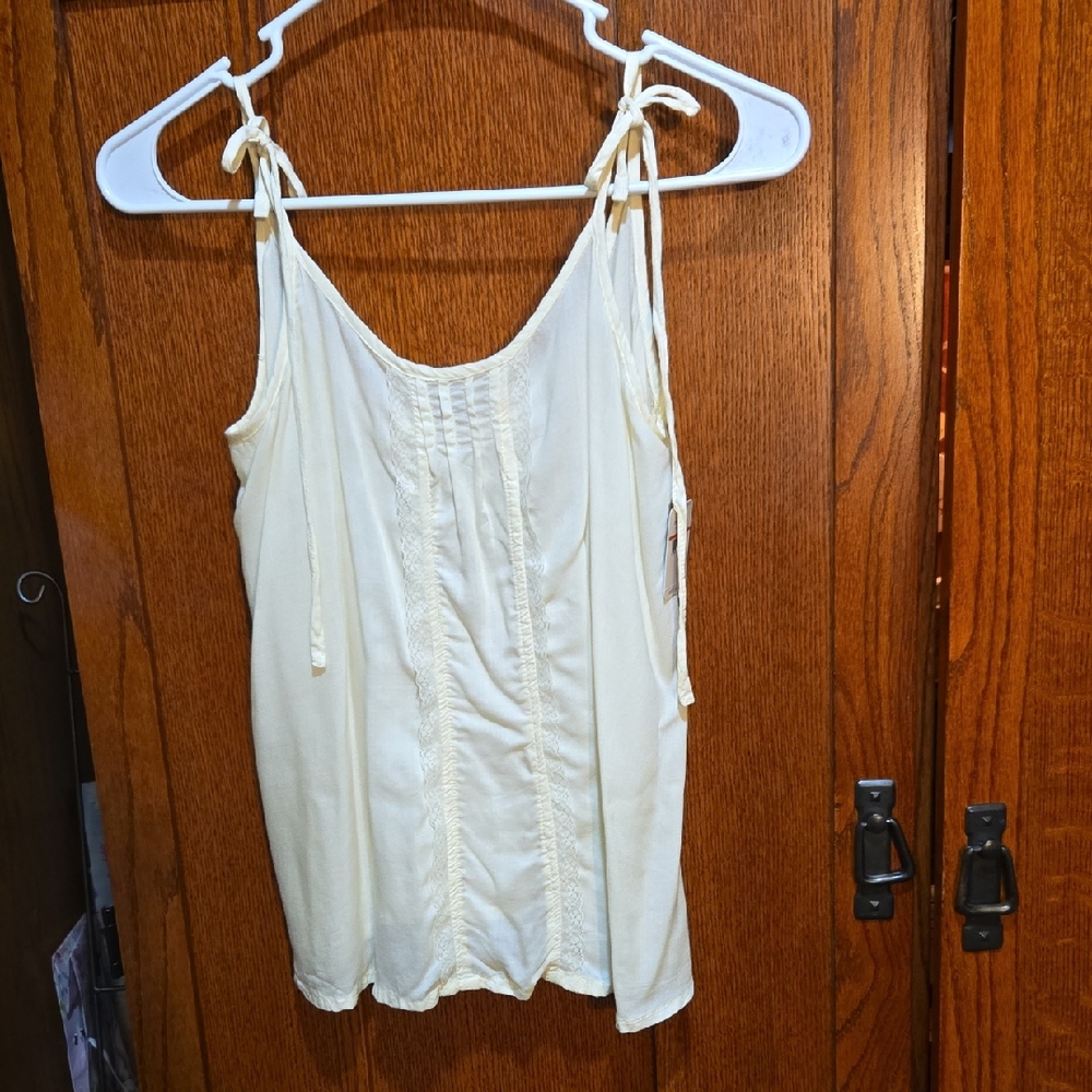NWT, Size 2 Free People Tie Strap Tank Top